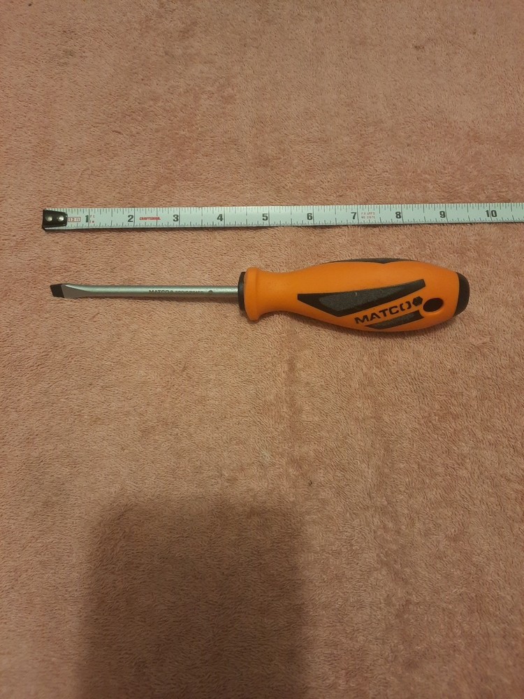 Matco Tools Slotted Screwdriver Orange New