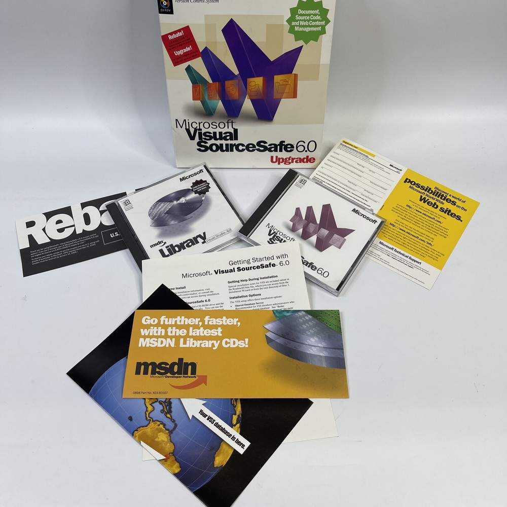 MICROSOFT VISUAL SOURCE SAFE 6.0 UPGRADE VERSION CONTROL SYSTEM