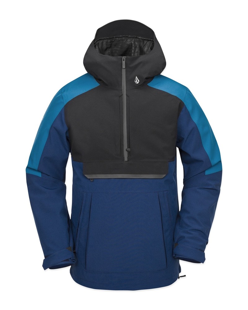 Volcom Brighton Pullover Men's Winter Jacket, Navy, Medium