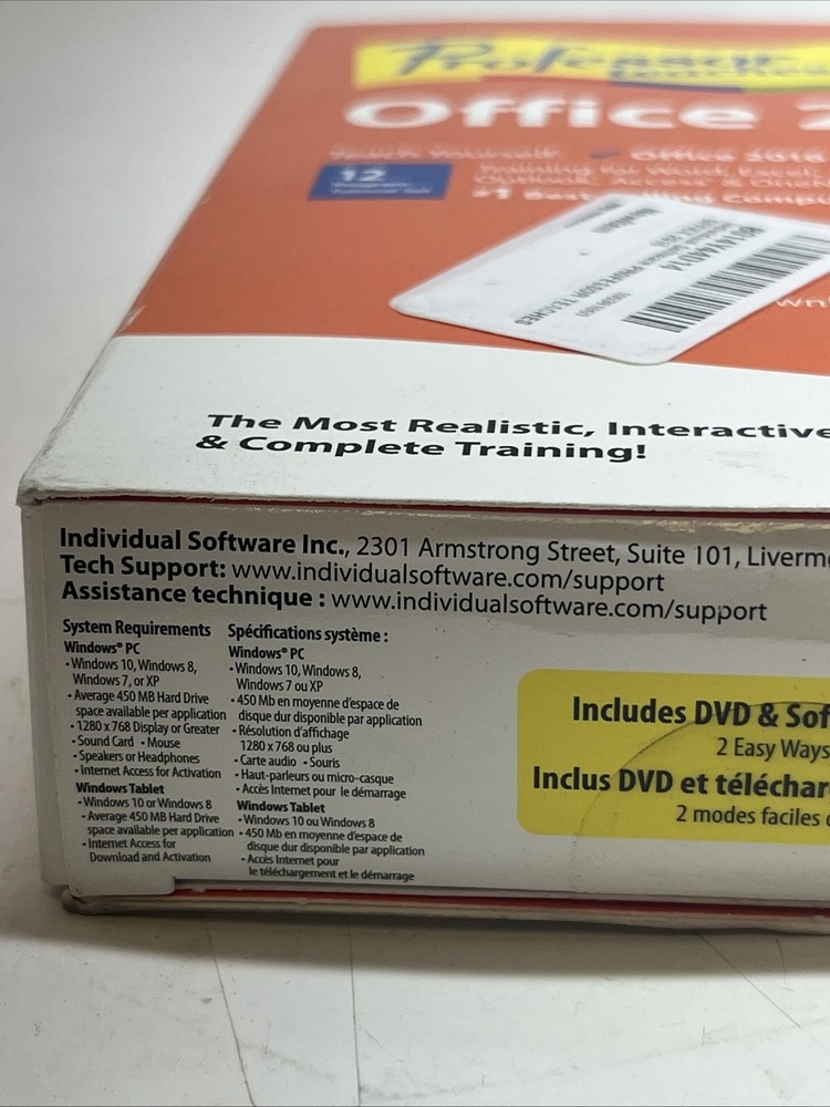 Individual Software Professor Teaches Office 2016