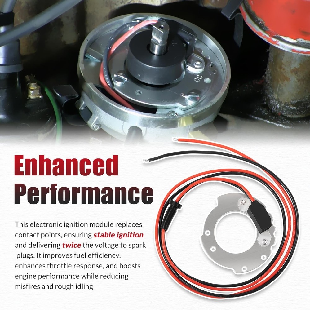 1244A For Pertronix Electronic Ignition Conversion Kit Ignitor for Ford 4 CYL