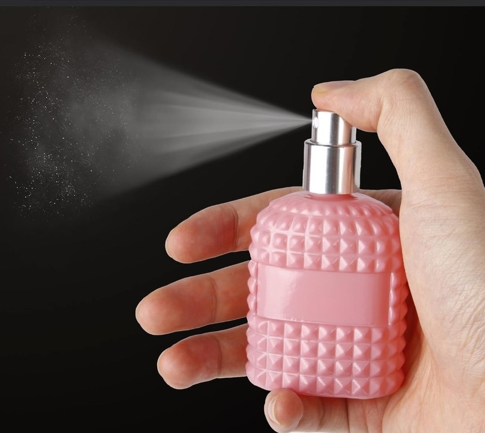 4 Pack 30ml Perfume Spray Bottles Empty, Refillable Glass Fine Mist Atomizer,...