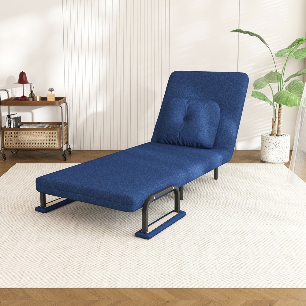 Convertible Sofa Bed Folding Sofa Chair with Adjustable Backrest for Small Space