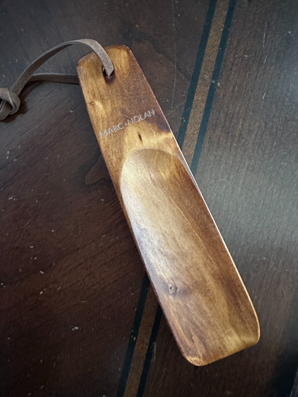 Marc Nolan 6" Wooden Shoe Horn Pocket Travel Shoehorn Men Women Seniors