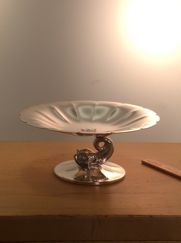 vintage silver plate candy dish BY "Pairpoint"