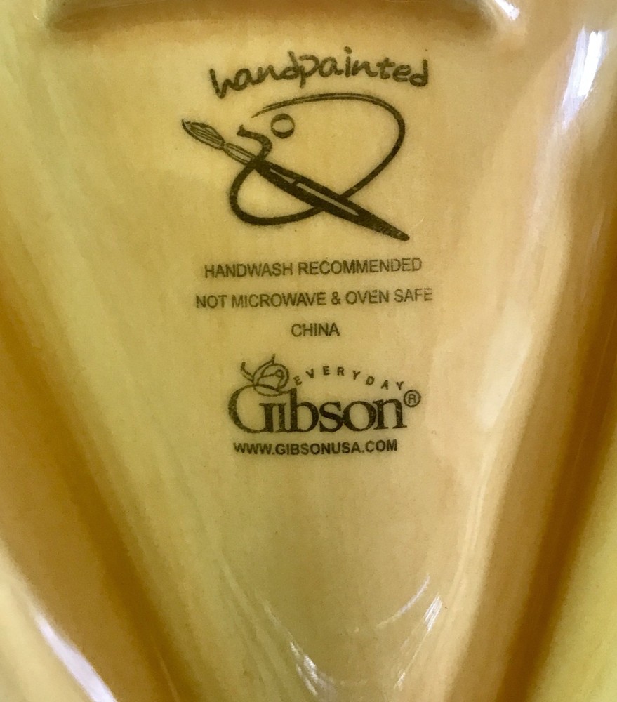 Everyday Gibson Hand Painted Sectioned Tray - Lime Lemon