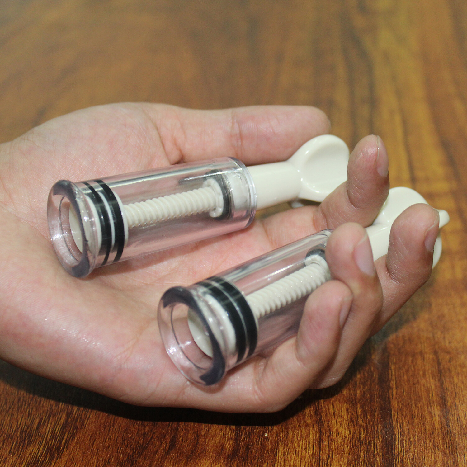 2pcs Vacuum Twist Nipple Cupping Sucker Breast No Pump Enhancer Enlarger Suction