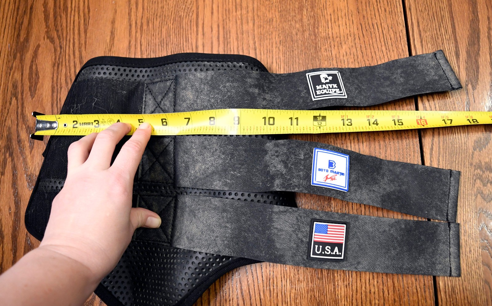 Majyk, XC boots fronts hinds black, Medium cross country eventing Boyd Martin b