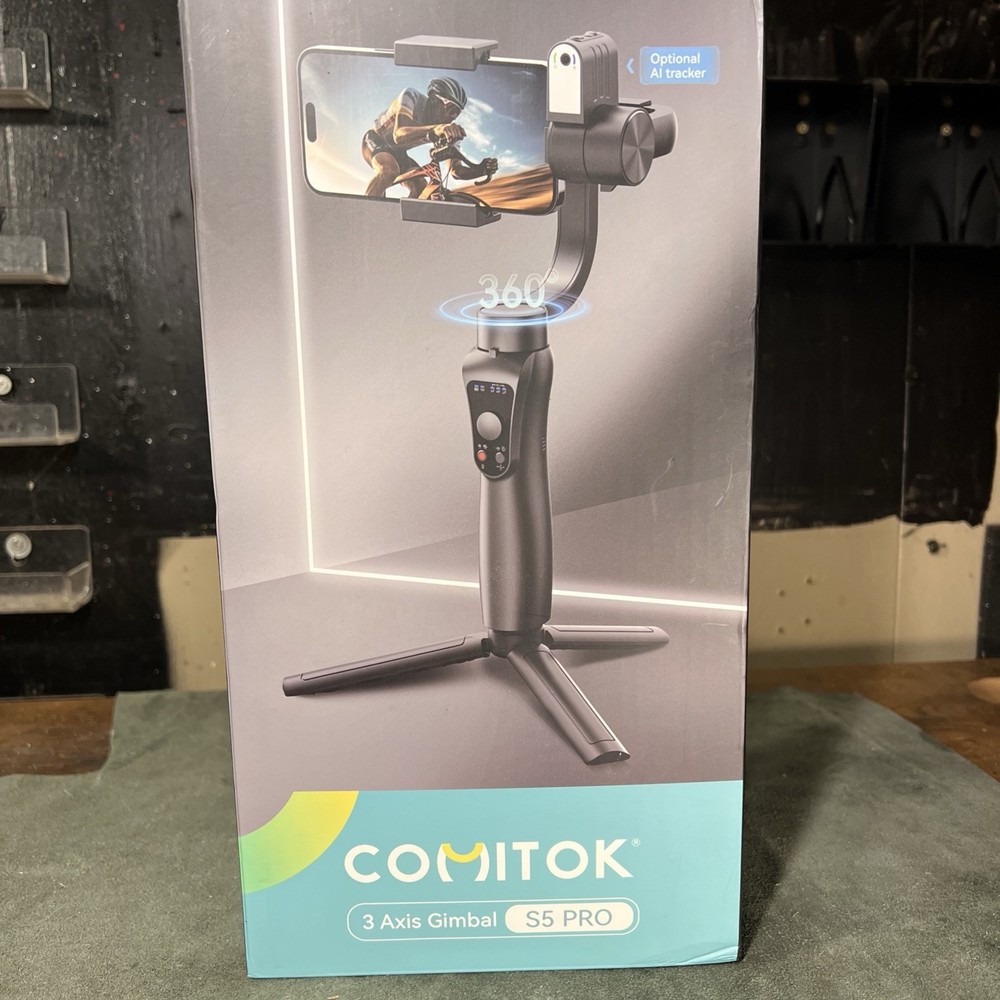 Comitok S5 Pro 3-Axis Smartphone Gimbal Stabilizer - 360 Tracking - Stable