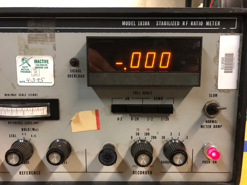 1A - Weinschel Engineering 1801A Stabilized RF Ratio Meter
