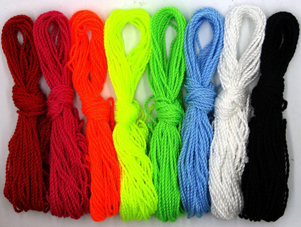 80 Yoyo String 10 Each - Florescent Lime Multicolor High Quality Polyester NEW