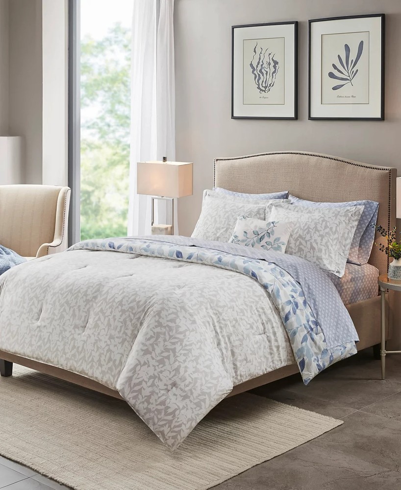 Madison Park Essentials Sofia Reversible 8-Pc. Comforter Set, Queen, NWT