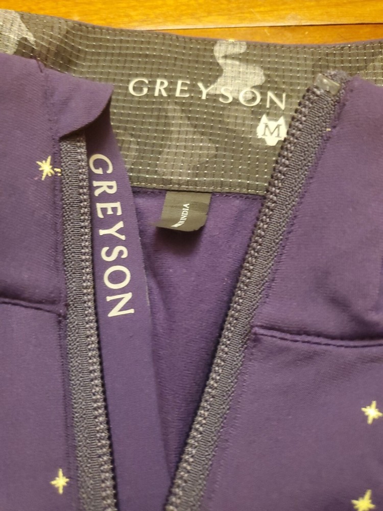 Greyson Tate 1/4 Zip Pullover Purple Raven Medium Men's