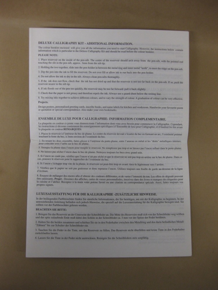 Calligraphy Bundle~ William Mitchell Guide / Daler Paper / Dryad Calligraphy Kit