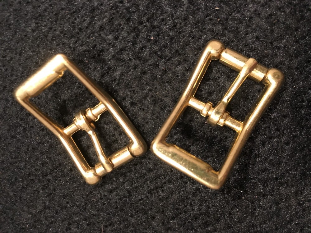 Roller Buckle - 3/4" - Solid Brass - Pack of 4 (F261)