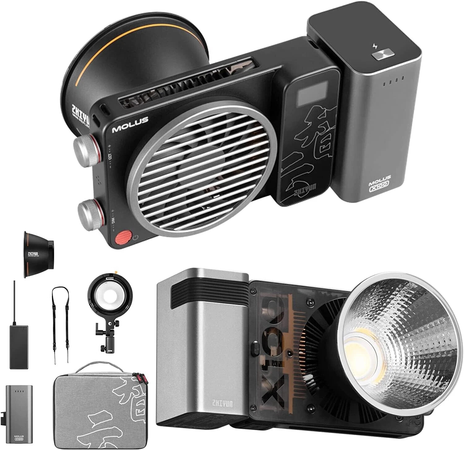 Zhiyun MOLUS X100 Combo Led Video Light Pocket Light 2700K-6500K with Softbox