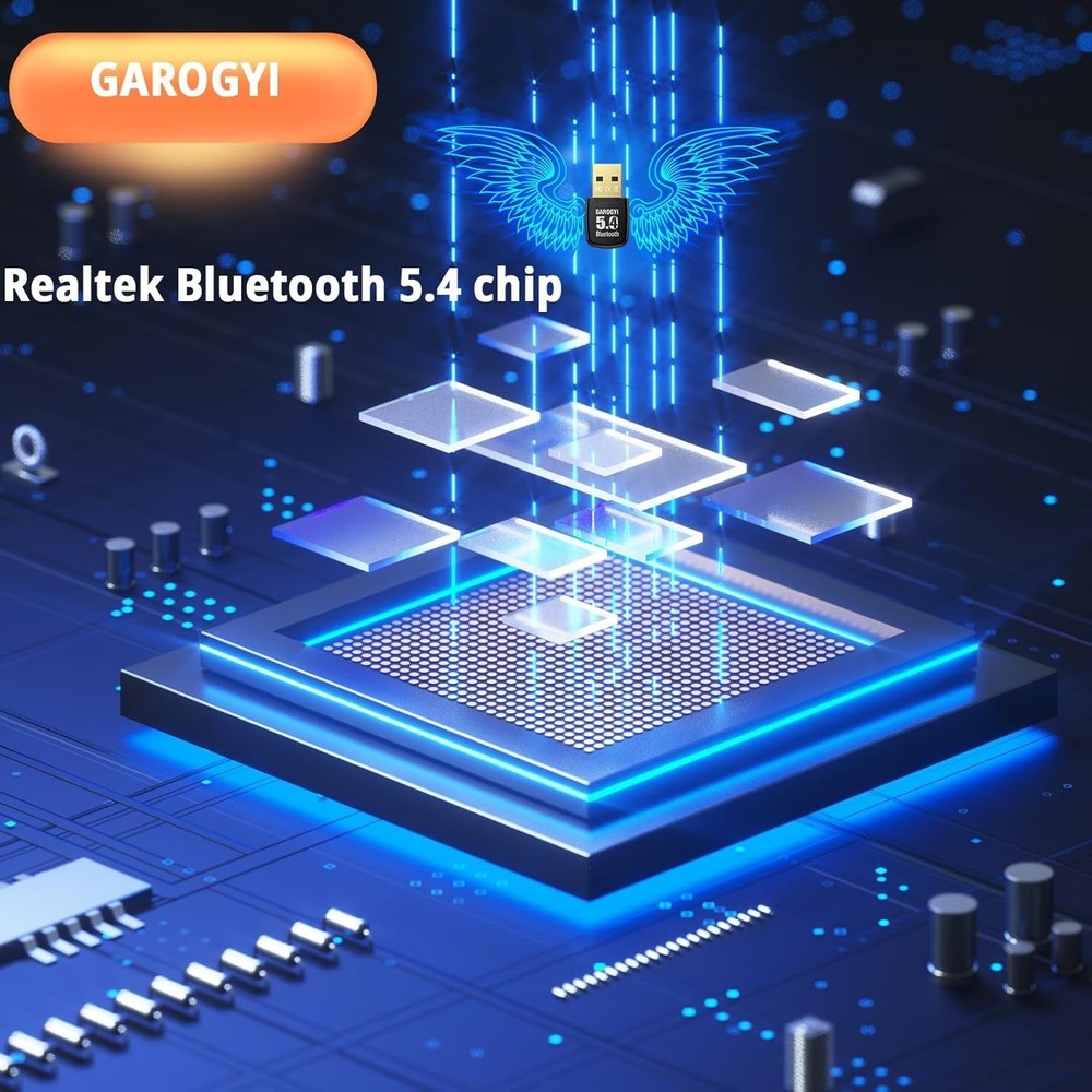 Mini USB Bluetooth 5.4 Dongle for PC & Laptop - Stable, Multi-Device Connections