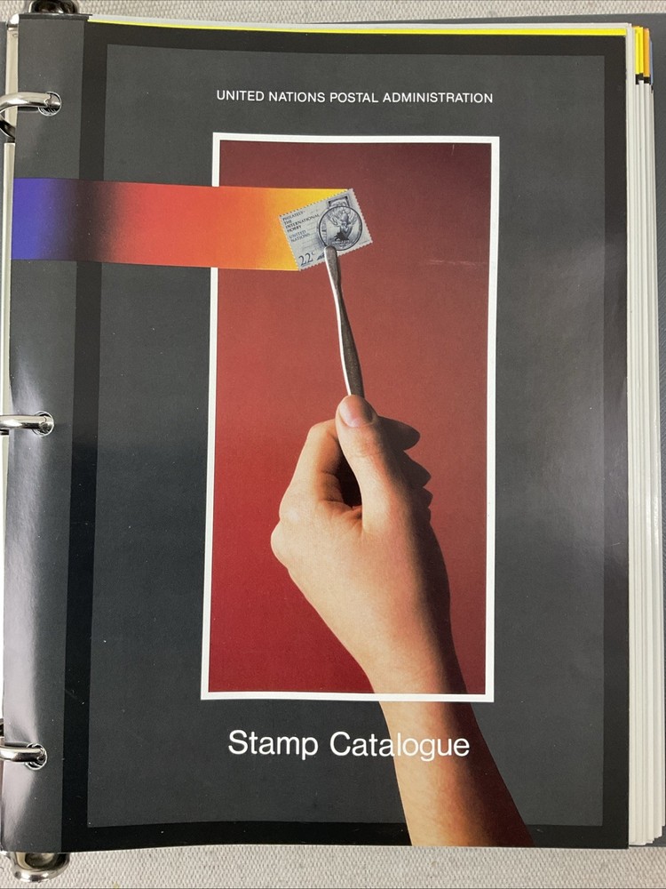 1951-1986 United Nations Stamp Catalogue Binder UN Postal Issues Geneva Vienna