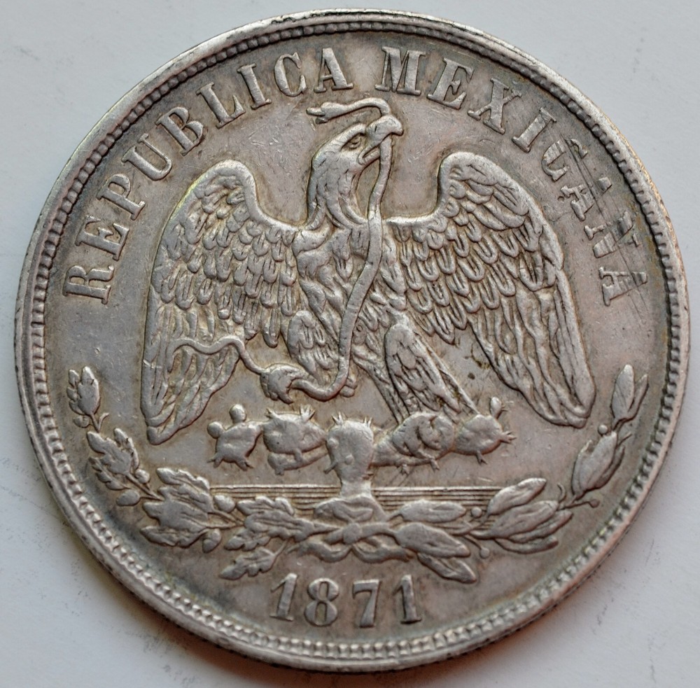 Mexico 1 Un Peso 1871 Mo, Balanza