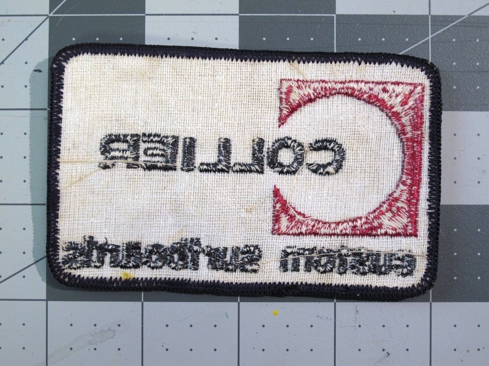 vtg Surfing ephemera - patch Collier Custom Surfboards