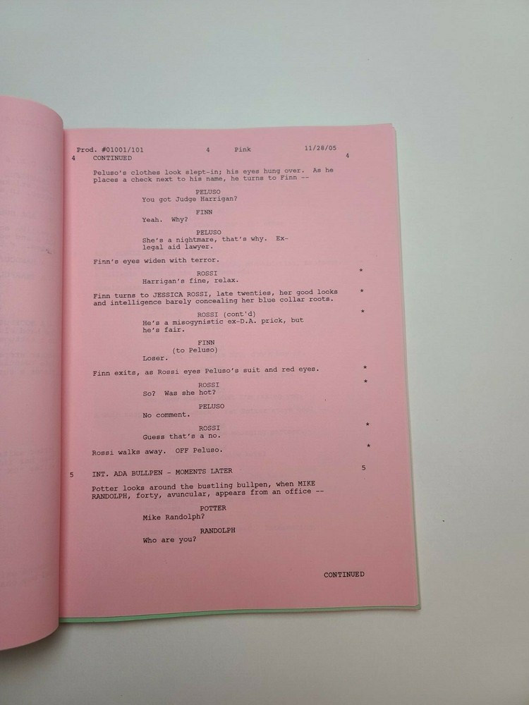CONVICTION / Rick Eid & Walon Green 2006 TV Script, Pilot Episode