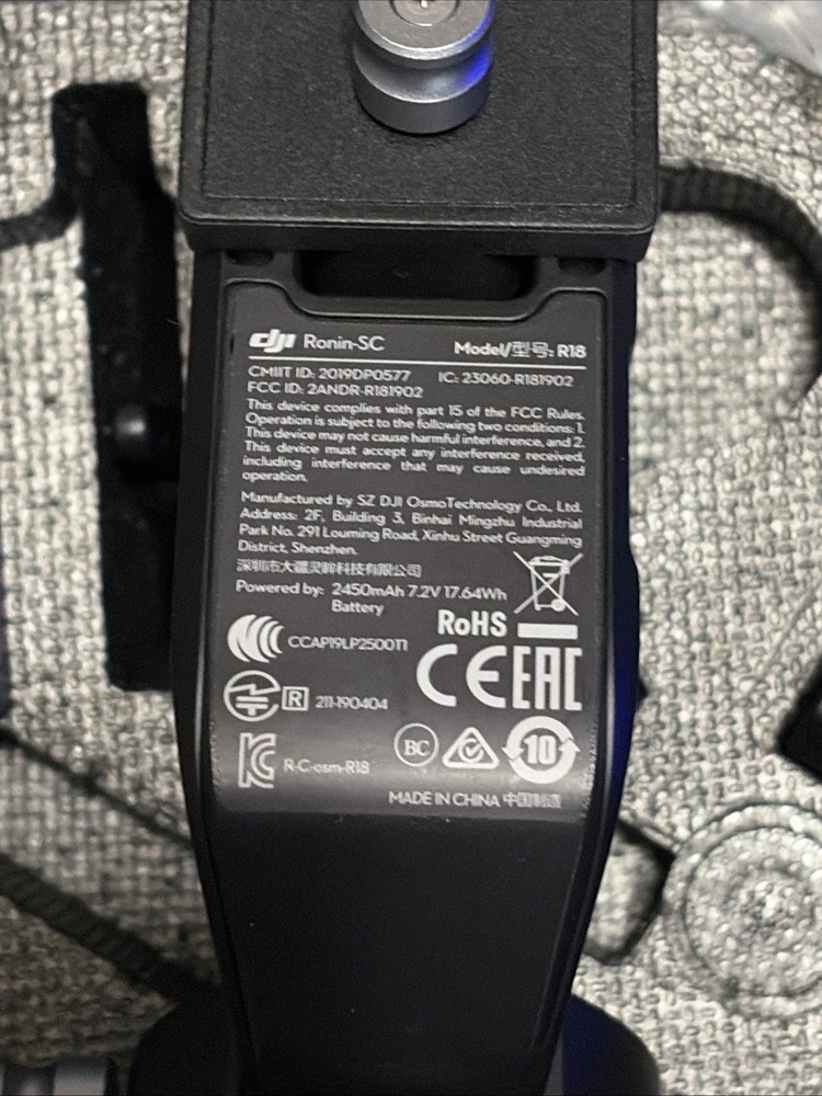 DJI Ronin-SC Handheld 3-axis Stabilizer for Mirrorless Cameras