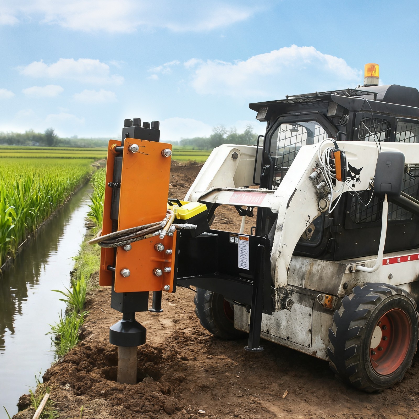 Hydraulic Pile Hammer - 675kg Impact, 420kg Weight, 620-1150 BPM, 21MPa Pressure