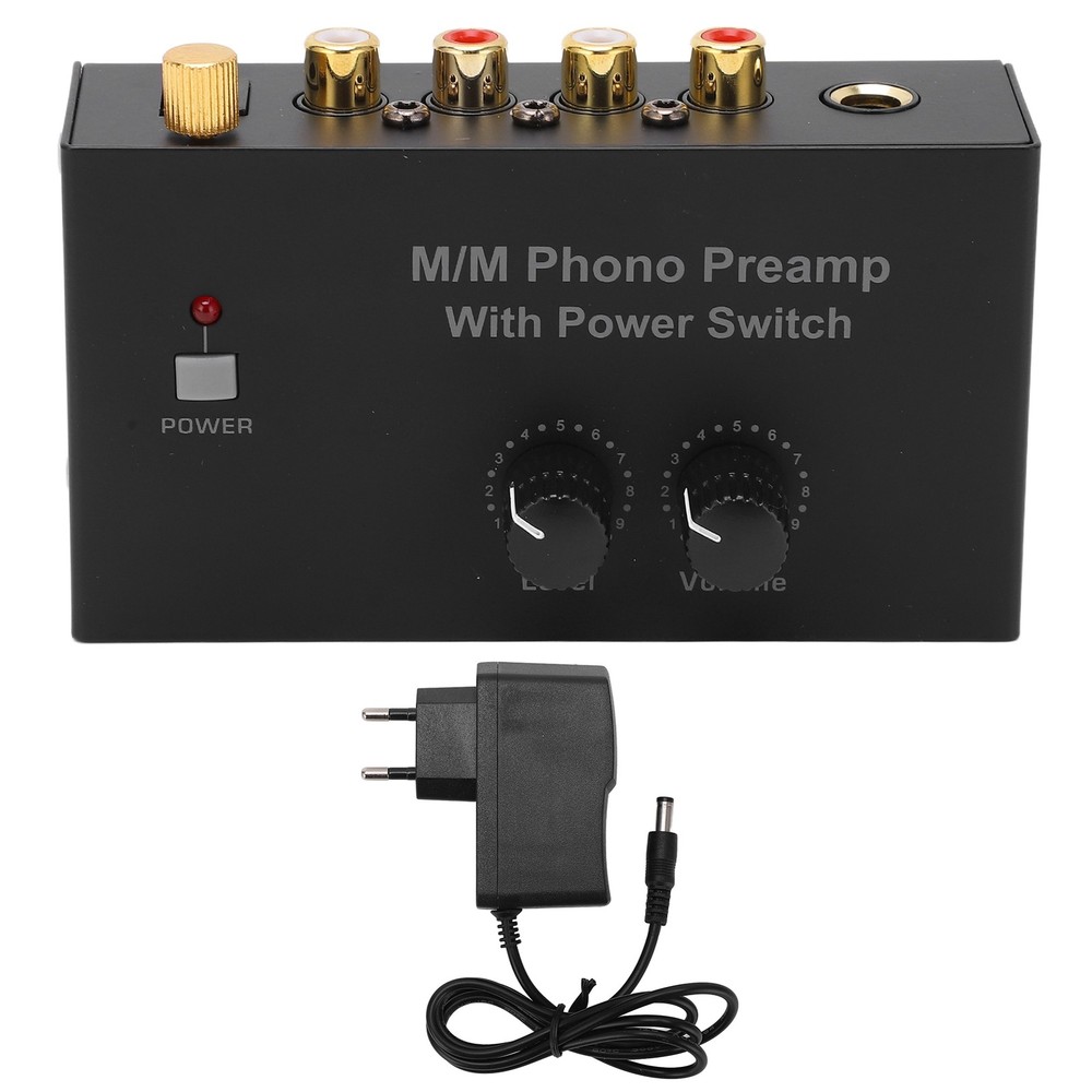 Compact Metal Phono Preamp Turntable Volume Control Device For Audiophiles