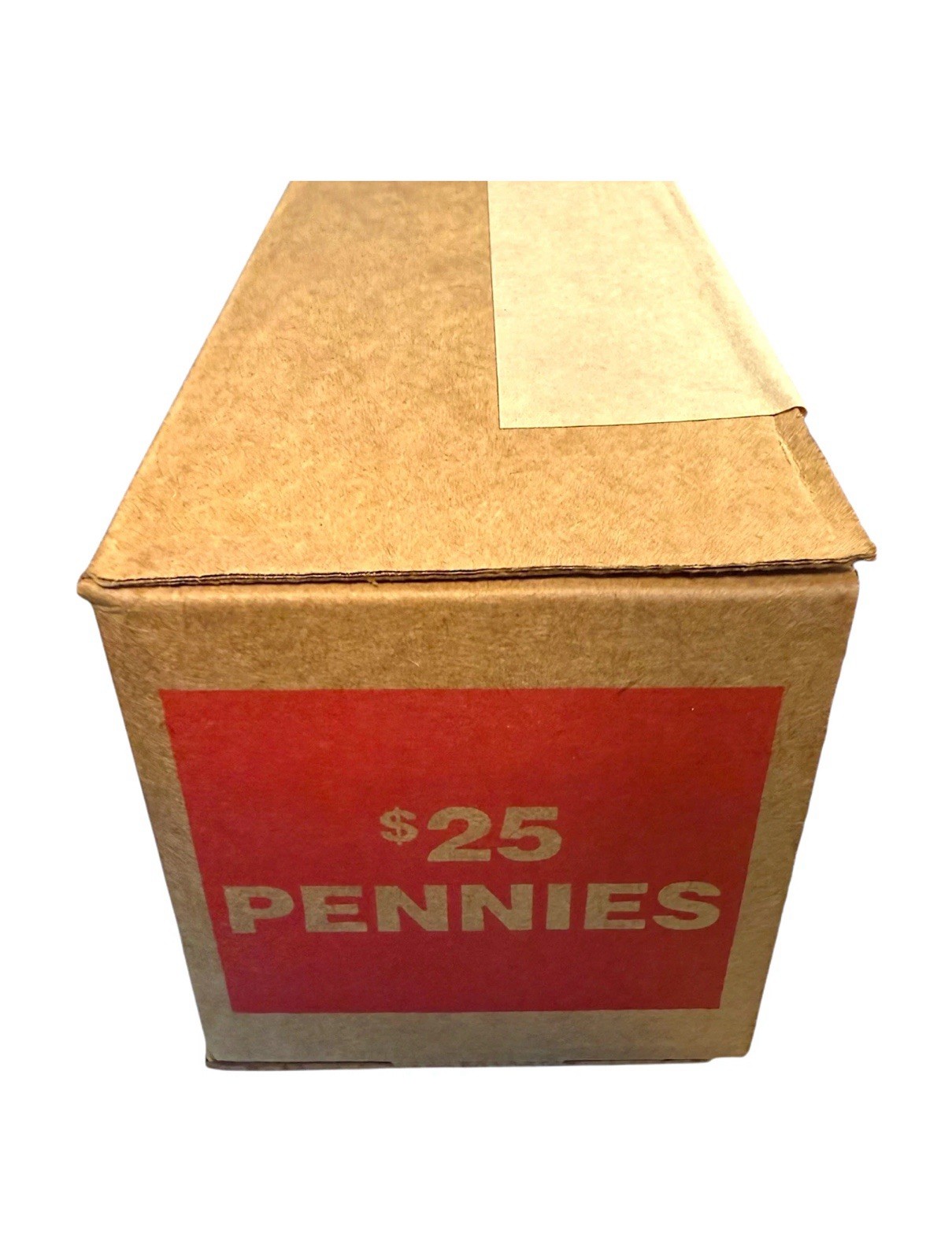 One Sealed Unopened Unsearched Bank Box of 50 Penny Rolls Pennies $25 Face Value