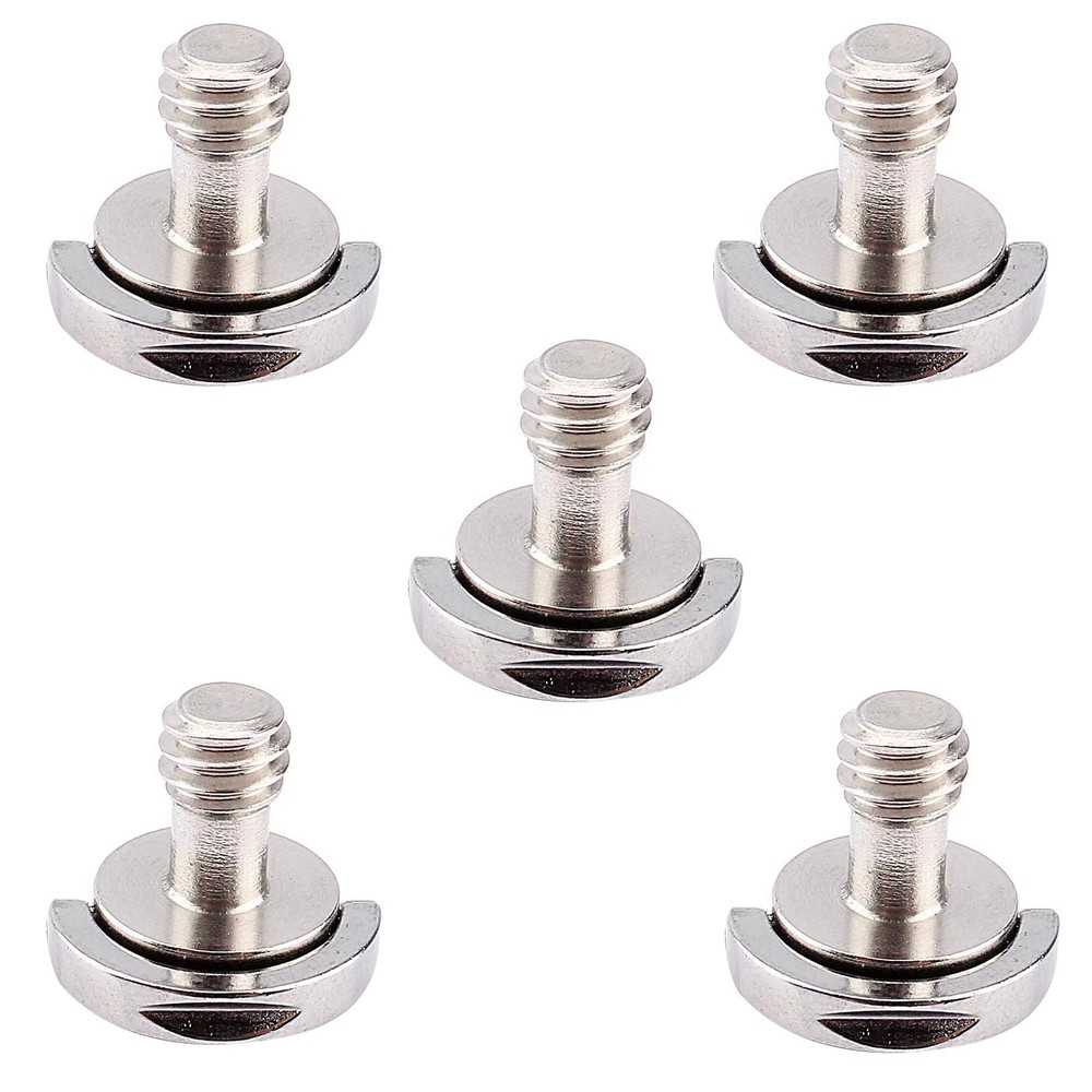 5pcs Stainless D-Ring Adapter Tripod Monopod Quick Release Plate Camera Screw E