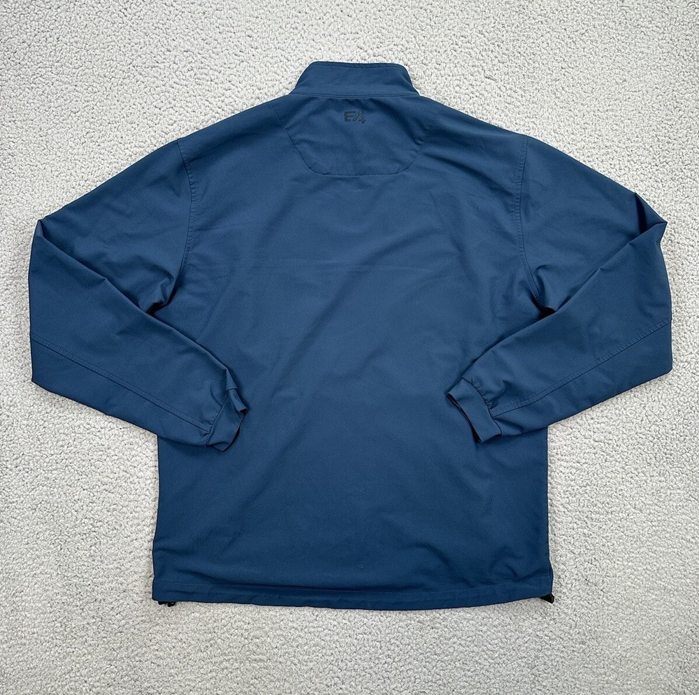 Peter Millar Wind Element Jacket Men's Medium Blue Full Zip Kalos Golf Logo
