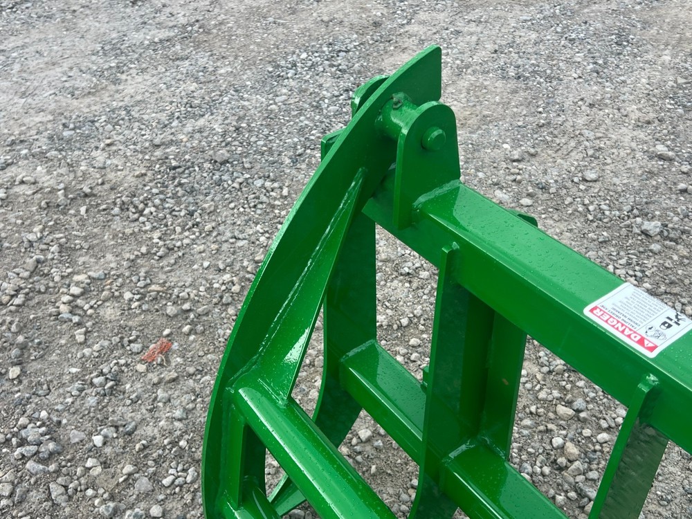 60" Root Rake Clam Grapple Attachment Fits John Deere Compact Tractor Loader