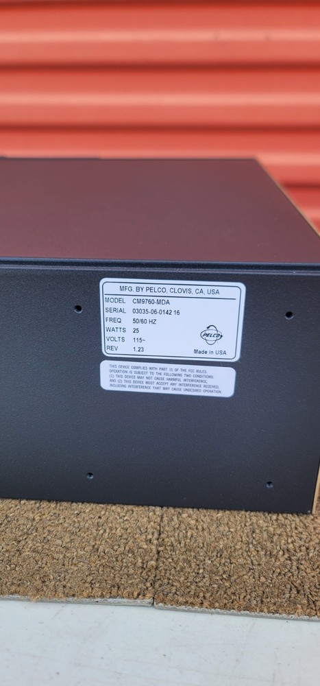 Pelco CM9760-MDA Master Distribution Amplifier