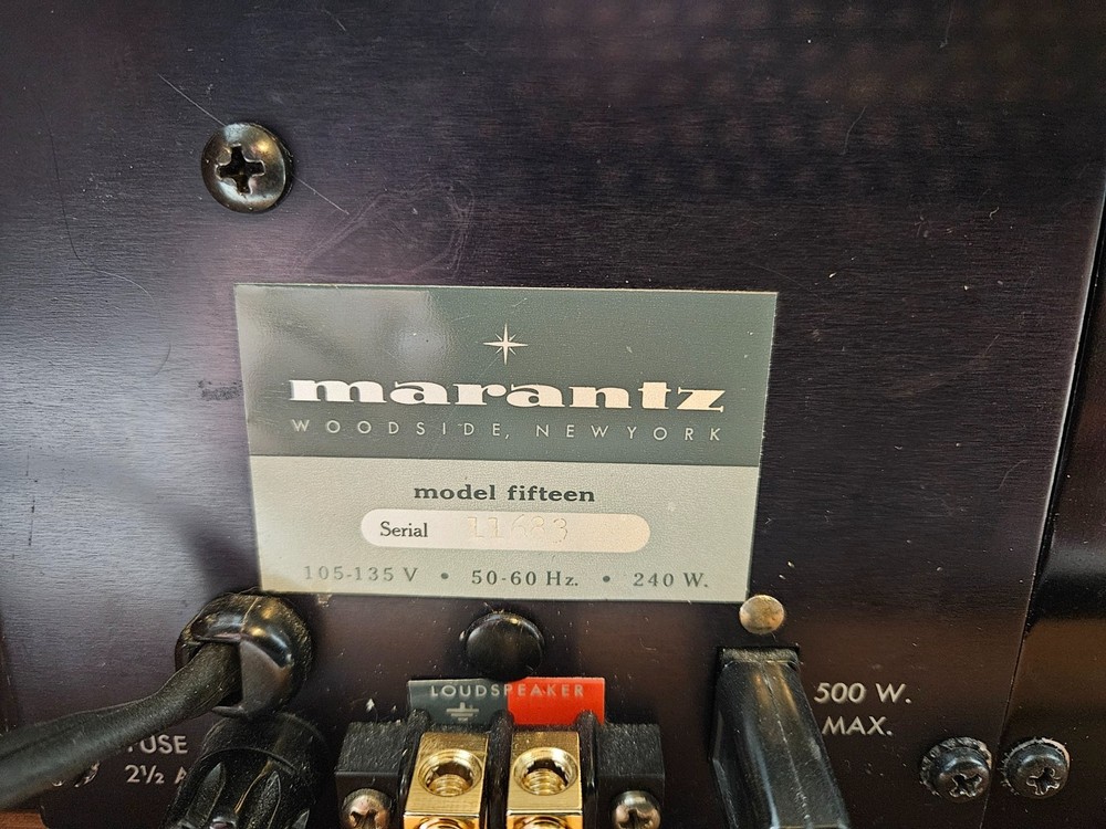 Marantz Model 15 Power Amplifier. Solid State. See it play!