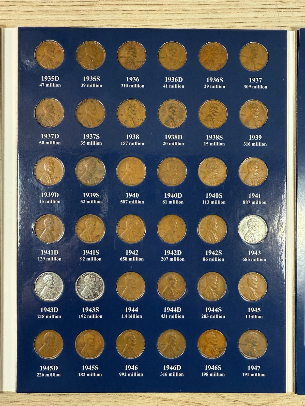 ** 1909-2025 LINCOLN CENT SET- 291 COINS- BU COINS/ SEMI KEYS- PRICED TO SELL **