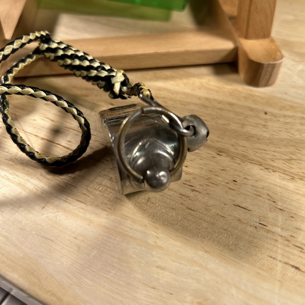 VINTAGE REGULATION U. S. ARMY SOLID BRASS WHISTLE CORK BALL