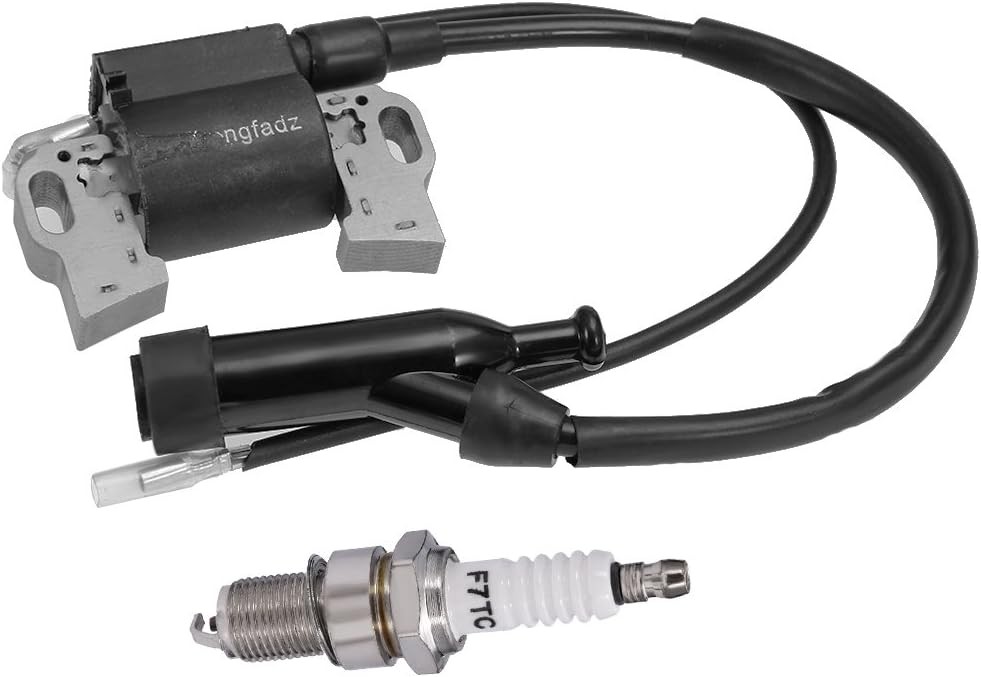 Ignition Coil + Spark Plug Replacement for 196cc 6.5HP 3500 4000 Watt Gas Engine