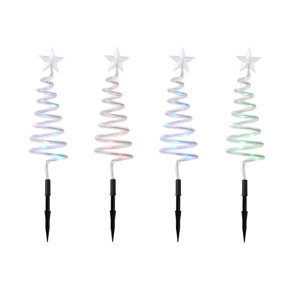 Vivvi App-Based Customizable, Color-Changing 24" Christmas Tree Path Lights - Se