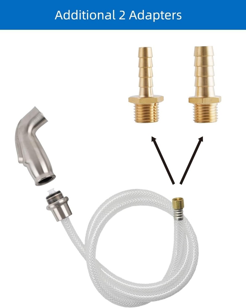 Universal Kitchen Sink Side Sprayer Replacement Sink Sprayer Attachment Brushed