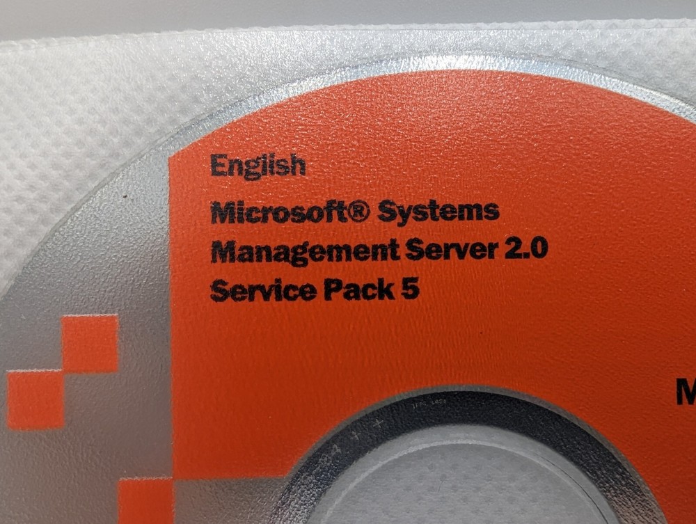 Microsoft Licensing Systems Management Server 2.0 Service Pack 5 CD Disc