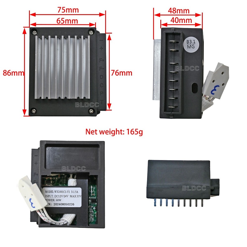 60W Vehicle Refrigerator ZY-CC60DC12/24V-B3 Variable Frequency Compressor Driver