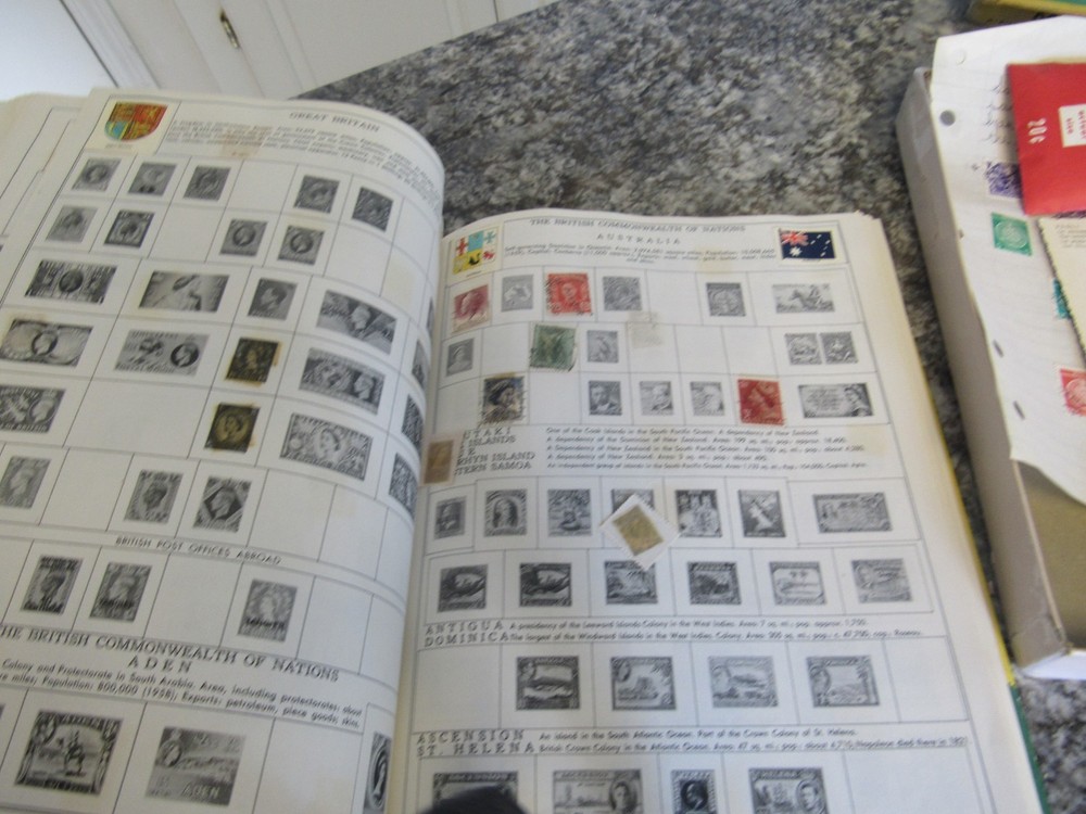 My First Stamp Album Vintage 1960 Minkus Publications Includes Many Stamps