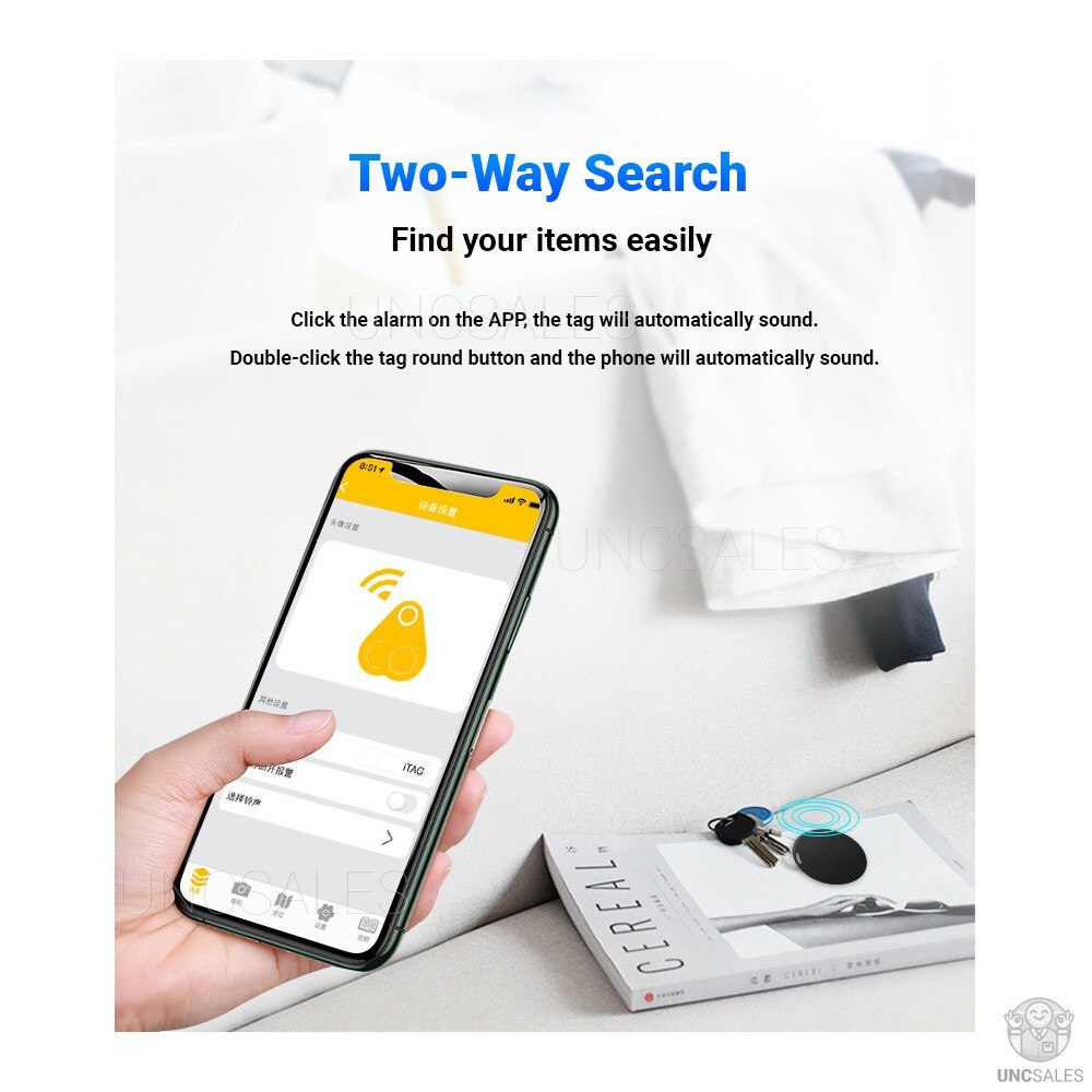 Bluetooth Mini GPS Smart Tag Air Key Pet Finder Tracker Locator iOS Android