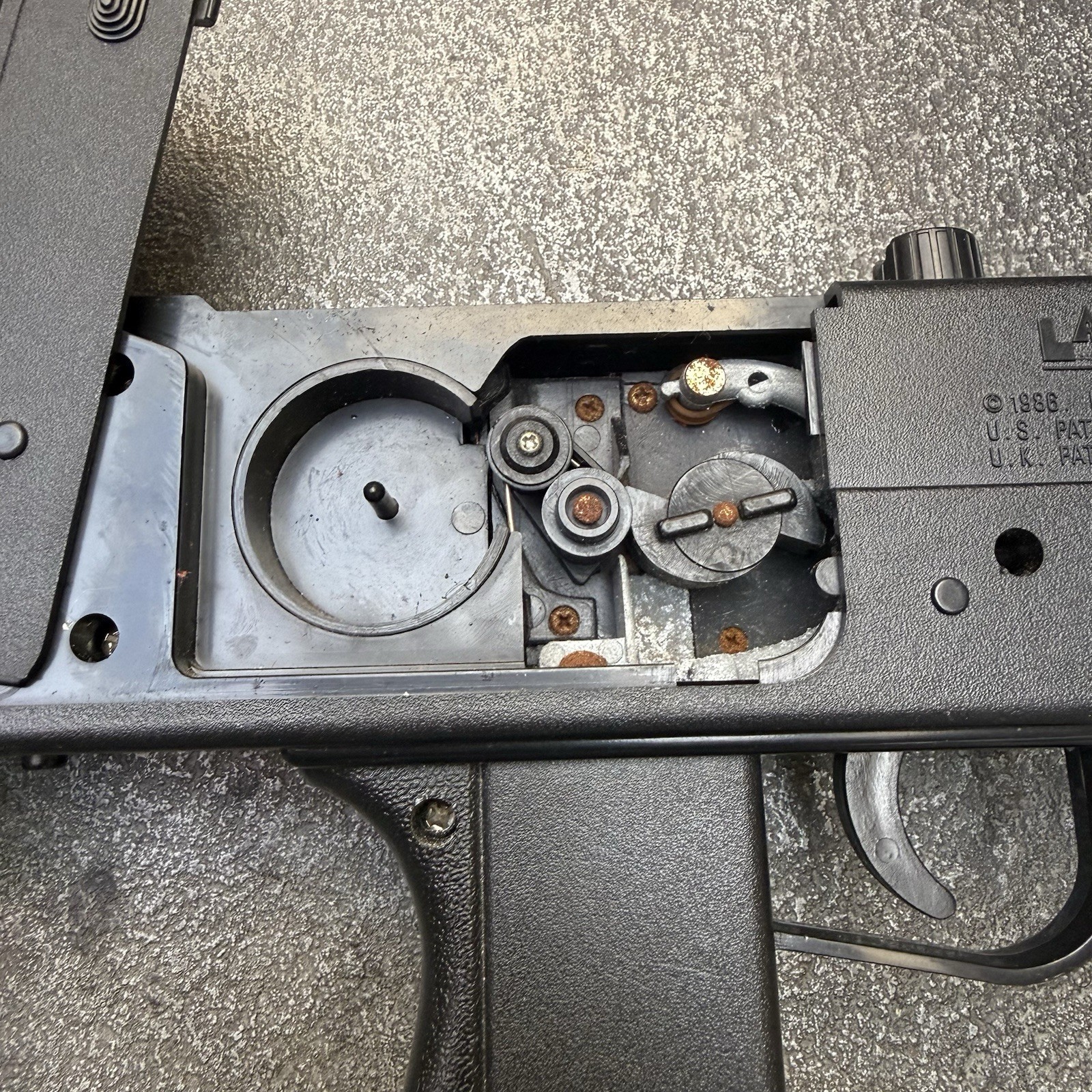 1986 Larami MAC-11 Motorized Toy Cap Gun Very Rare HTF Vintage