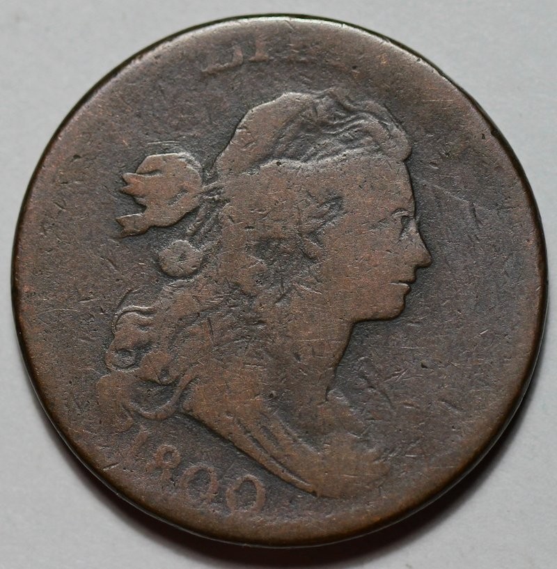 1800 Draped Bust Large Cent (S-212) - US 1c Copper Coin