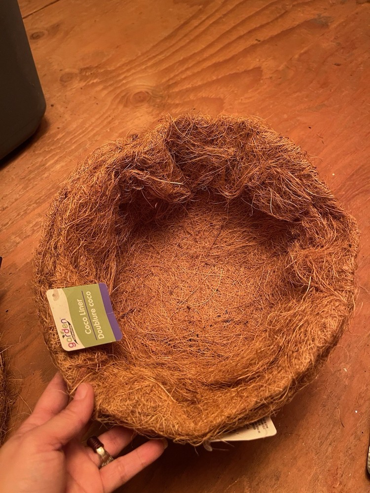 3~Basket Shaped Coco Liner Fiber Replacement 10"