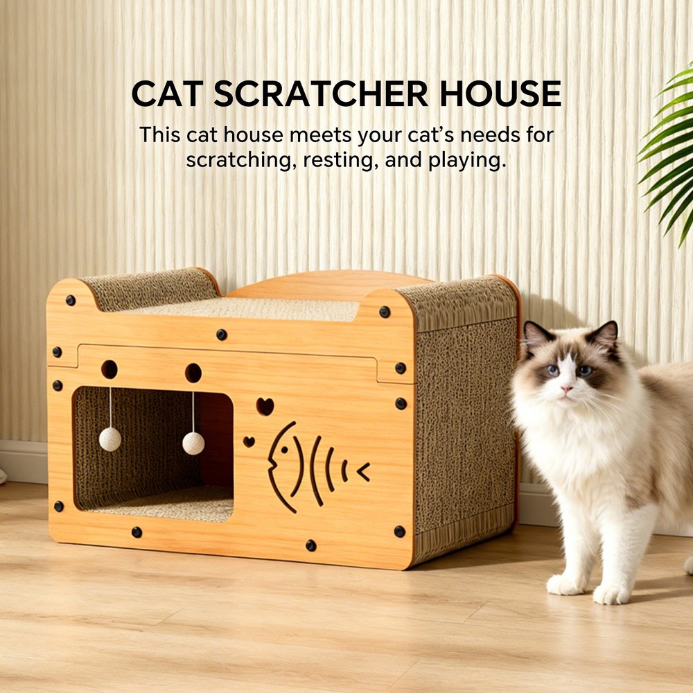cat scratcher house