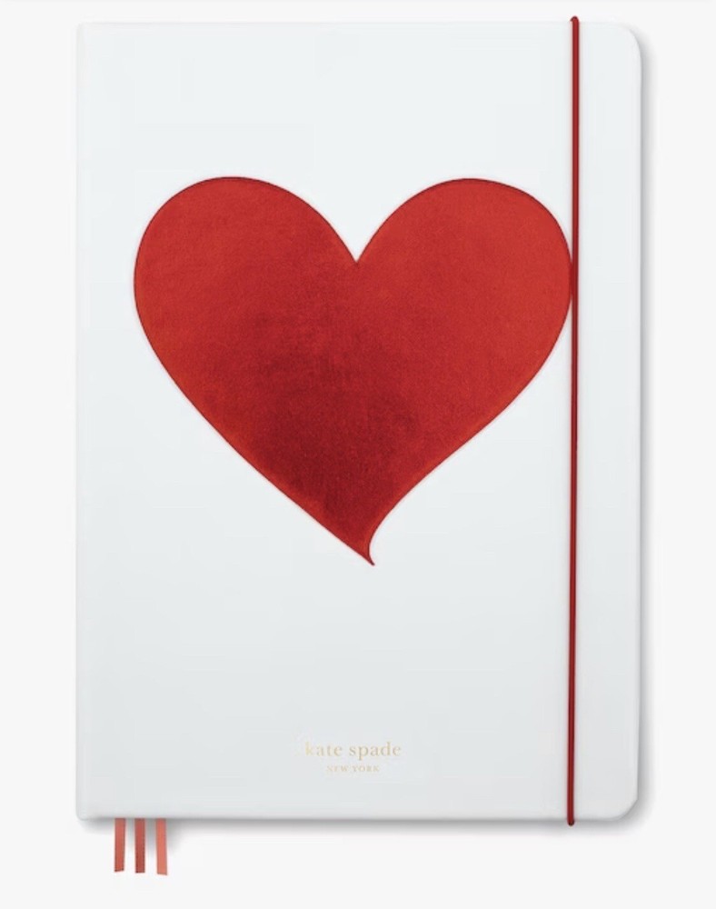 NEW Kate Spade Valentine's Day Take Note Large Notebook Journal