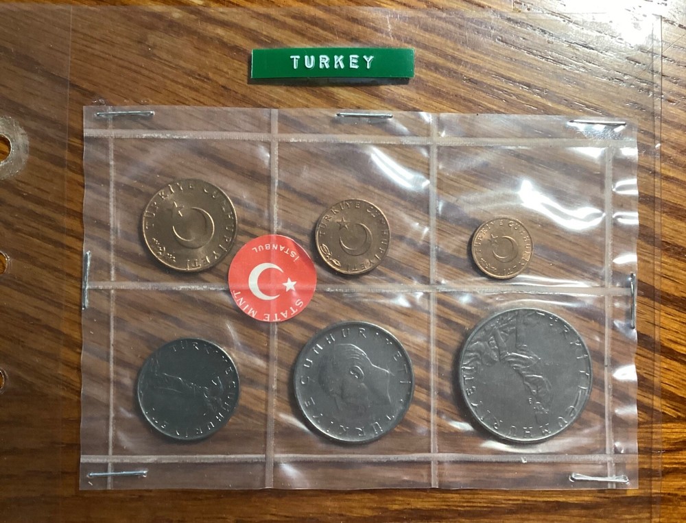 Turkey 1965 Mint Coins Set (Original Pack)
