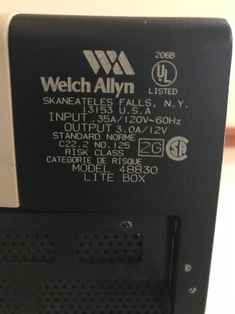 Welth allyn 48830 light box